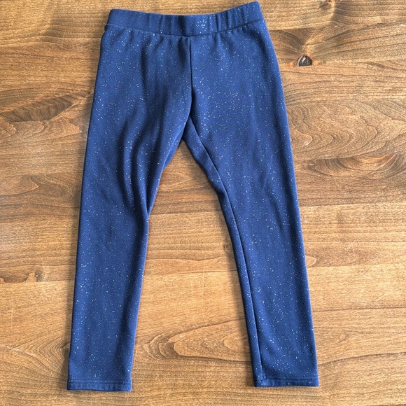 2 pair of Old Navy sparkly fleece lined leggings - Picture 2 of 9
